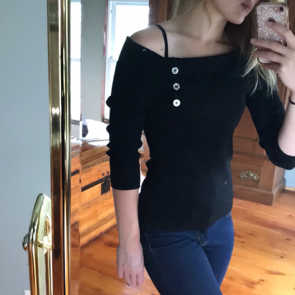White House Black Market off shoulder top